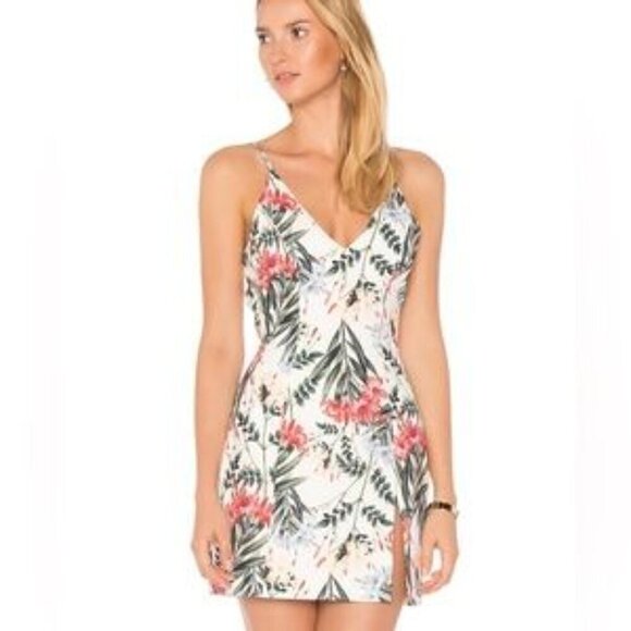 Stylestalker Valerie Tropical Floral Sleeveless Mini Dress Sundress - Picture 1 of 6
